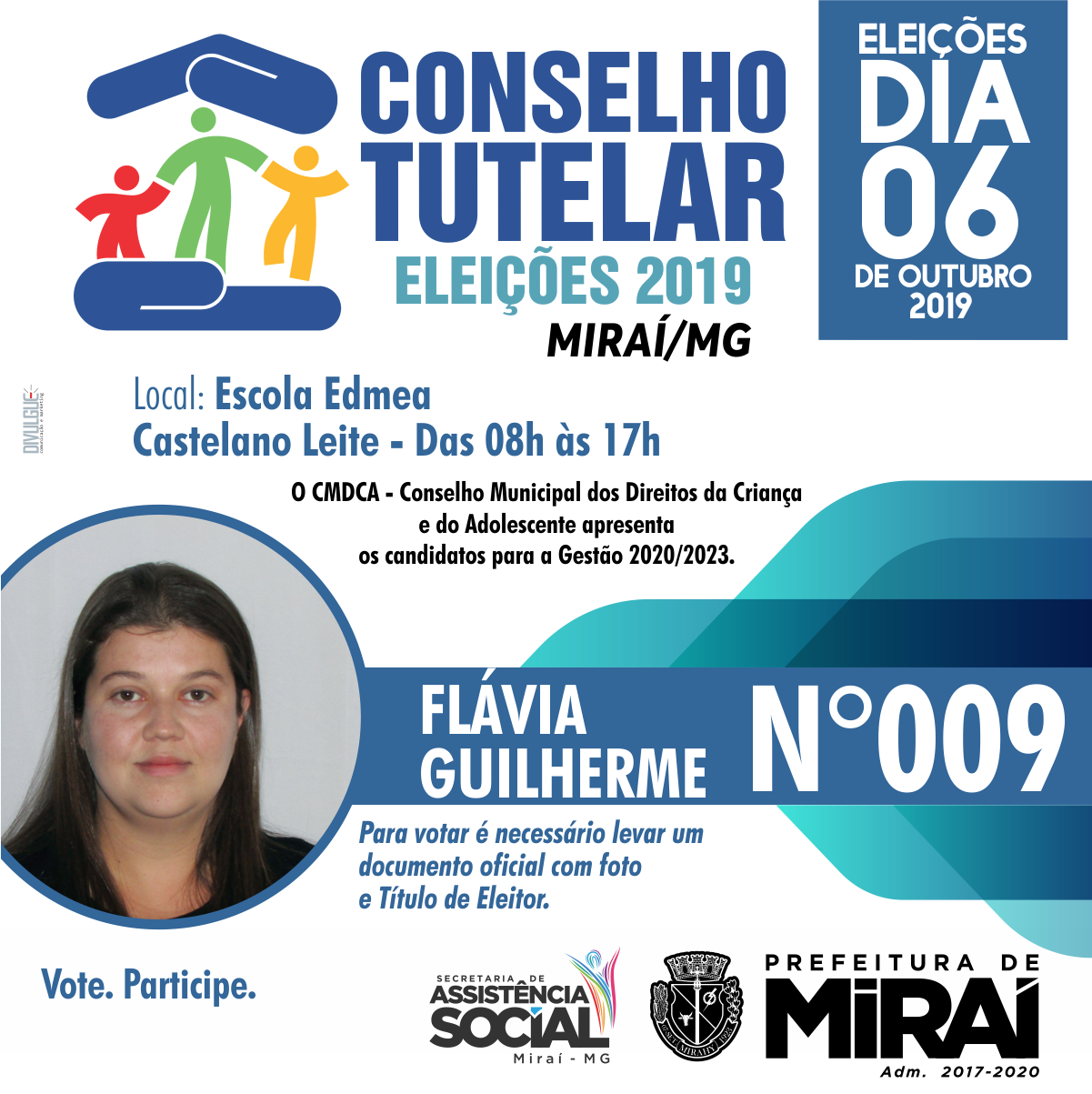 PREFEITURA DE MIRAÍ eleição conselho tutelar logo