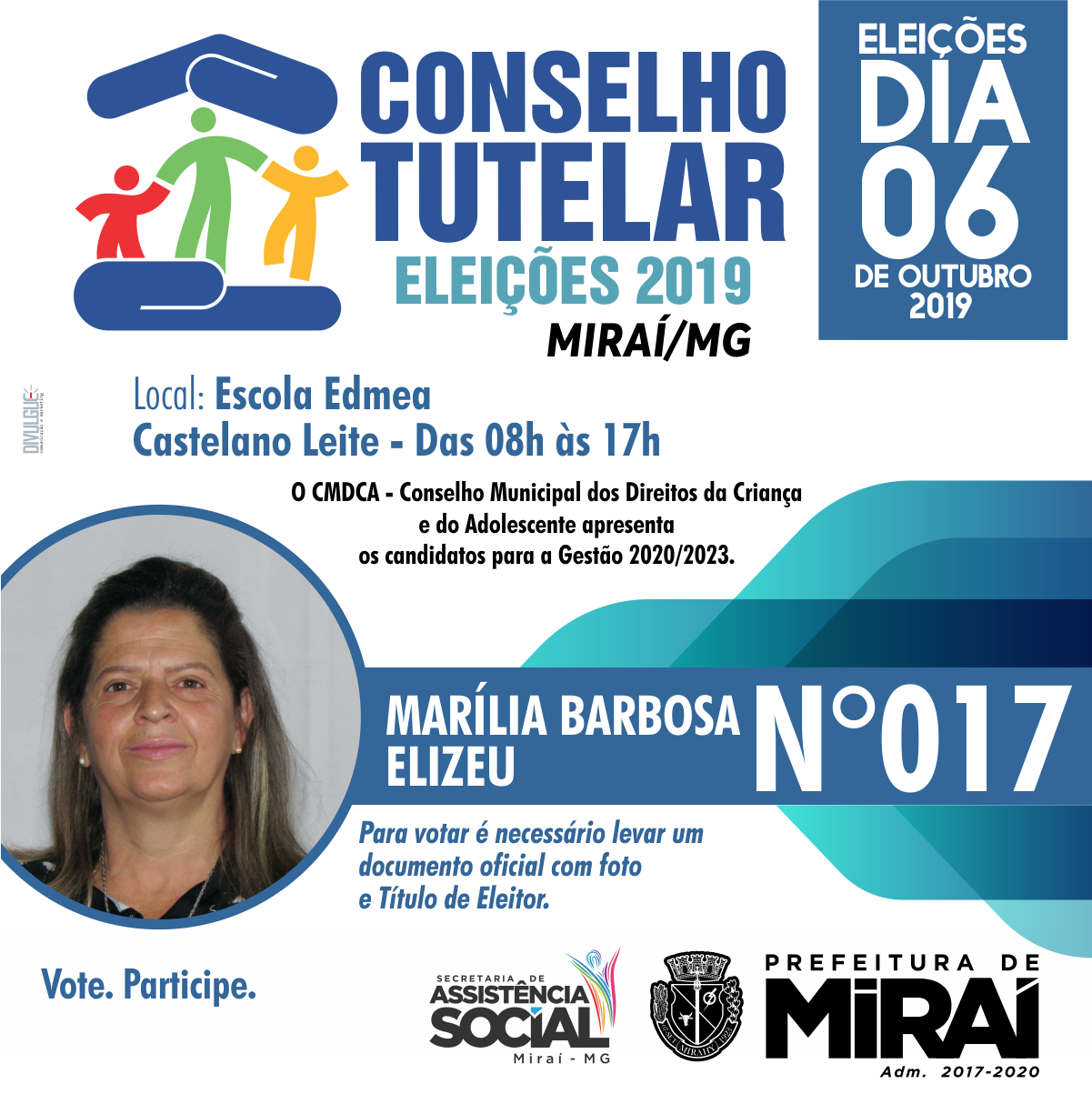 PREFEITURA DE MIRAÍ eleição conselho tutelar logo