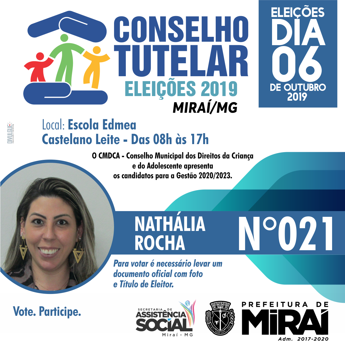 PREFEITURA DE MIRAÍ eleição conselho tutelar logo